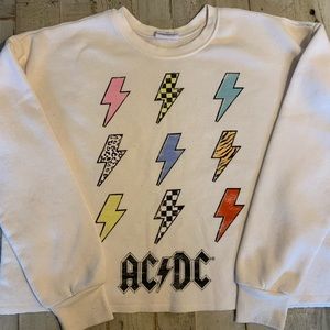 AC/DC‎ Lightening Bolt Sweatshirt Size XS